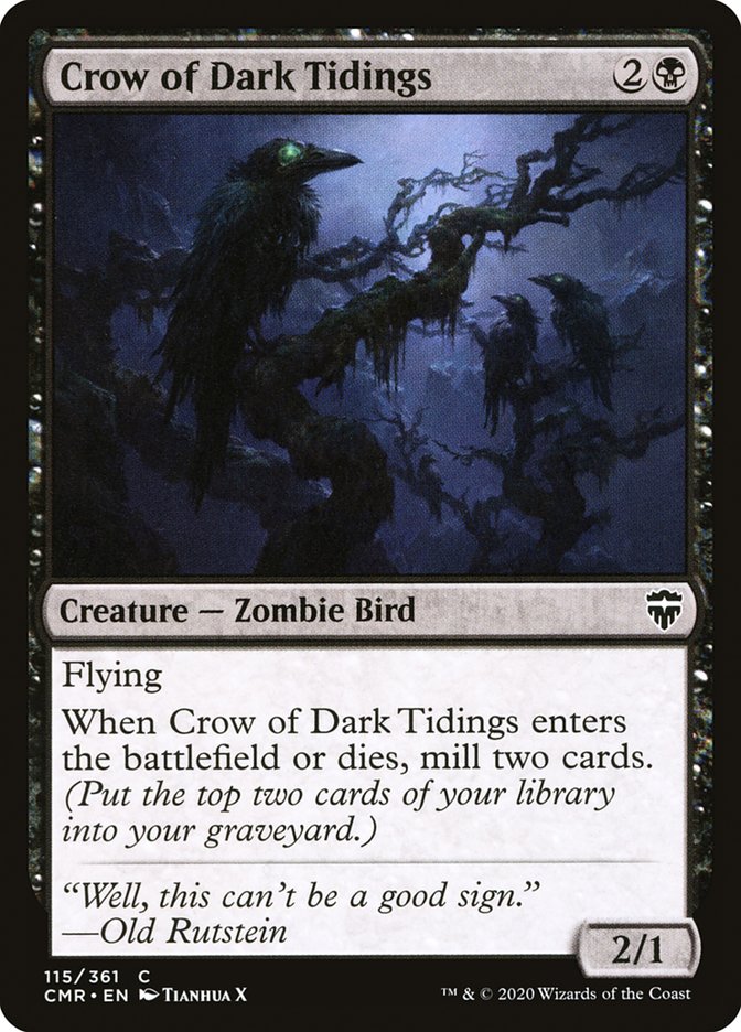 Crow of Dark Tidings [Commander Legends] 