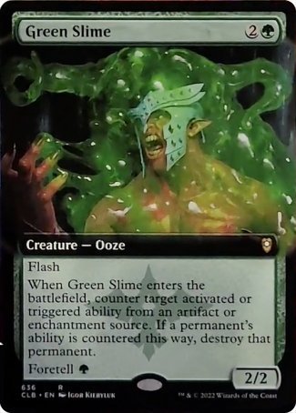 Green Slime (Extended Art) [Commander Legends: Battle for Baldur's Gate] 