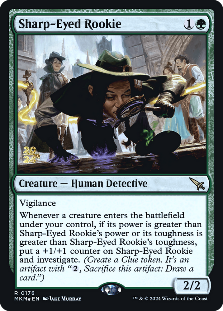 Sharp-Eyed Rookie [Murders at Karlov Manor Prerelease Promos] 