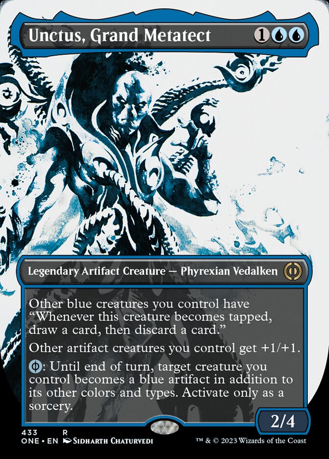 Unctus, Grand Metatect (Borderless Ichor Step-and-Compleat Foil) [Phyrexia: All Will Be One] 