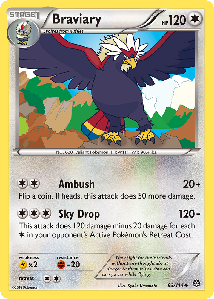 Braviary (93/114) [XY: Steam Siege] 