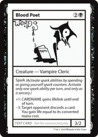 Blood Poet (2021 Edition) [Mystery Booster Playtest Cards] 