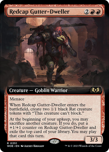 Redcap Gutter-Dweller (Extended Art) [Wilds of Eldraine] 