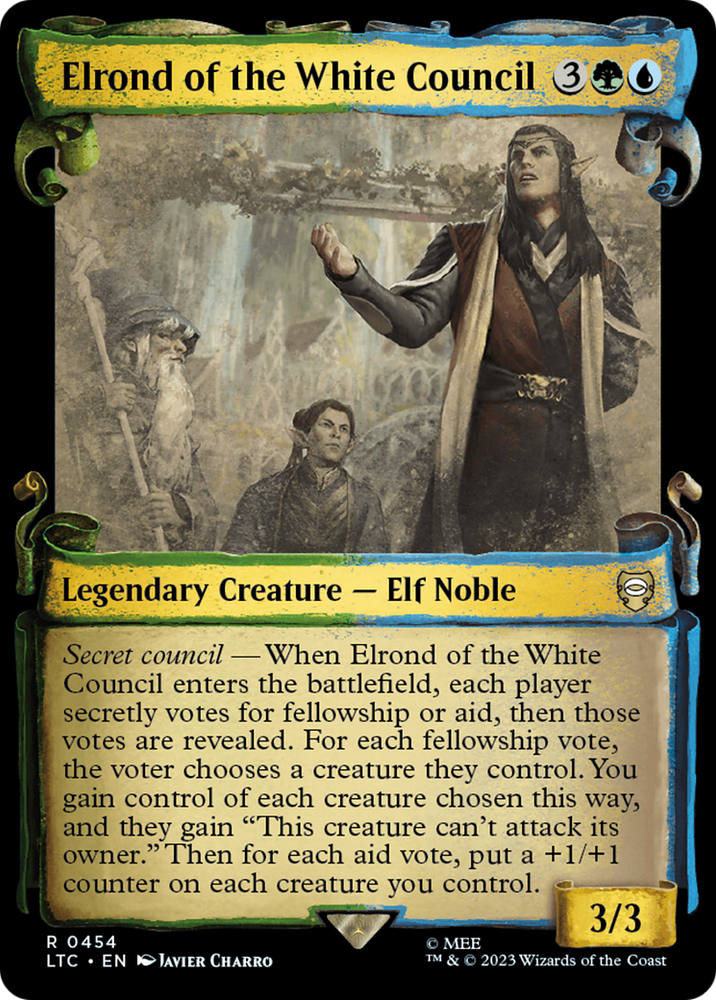 Elrond of the White Council [The Lord of the Rings: Tales of Middle-Earth Commander Showcase Scrolls] 