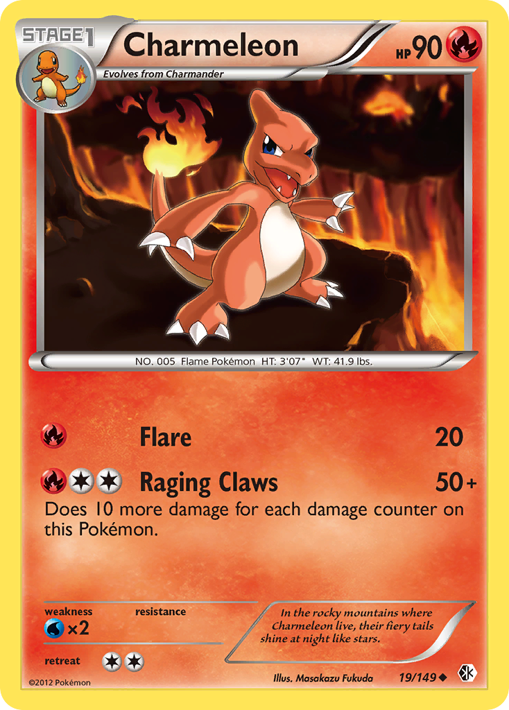 Charmeleon (19/149) [Black & White: Boundaries Crossed] 