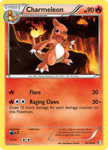 Charmeleon (19/149) [Black &amp; White: Boundaries Crossed] 