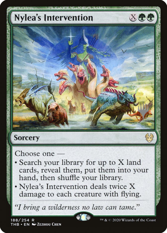 Nylea's Intervention (Promo Pack) [Theros Beyond Death Promos] 