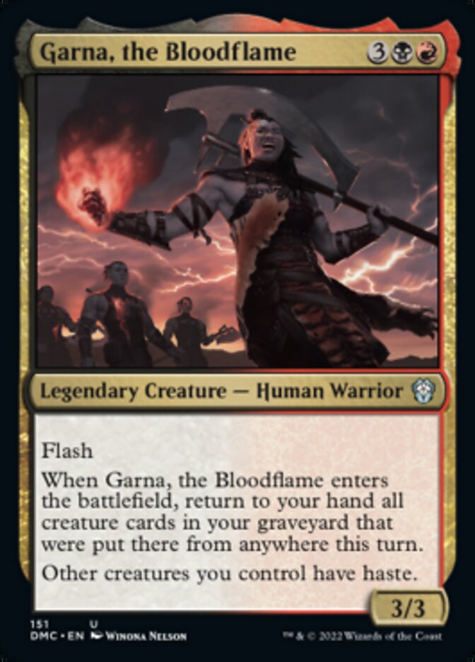 Garna, the Bloodflame [Dominaria United Commander] 