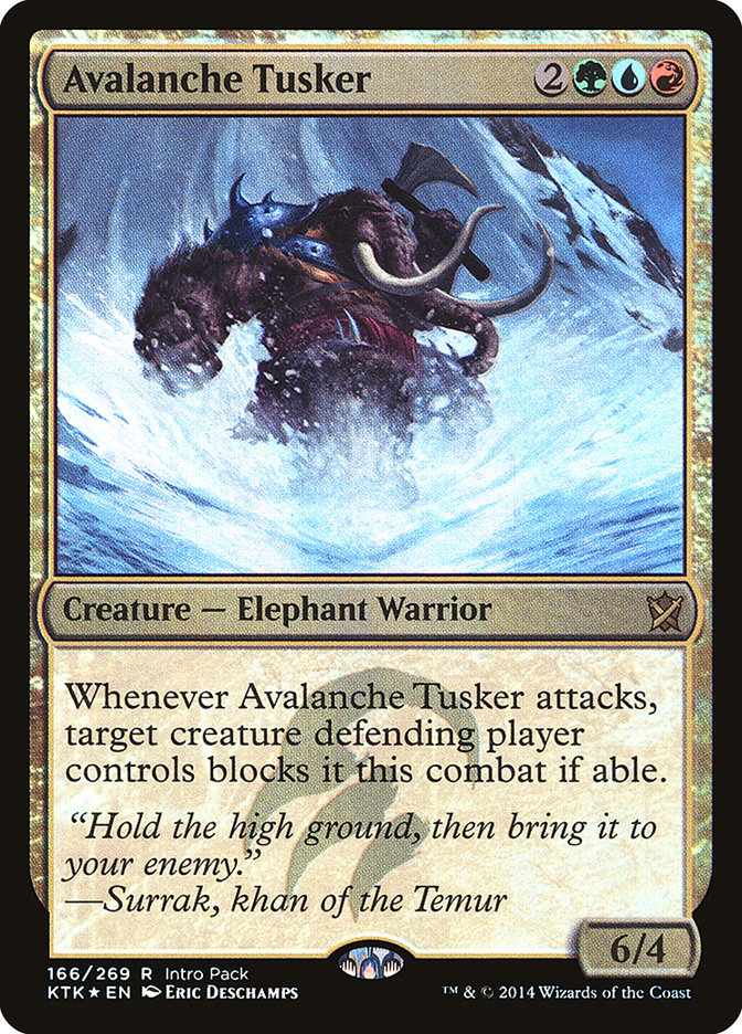 Avalanche Tusker (Intro Pack) [Khans of Tarkir Promos] 