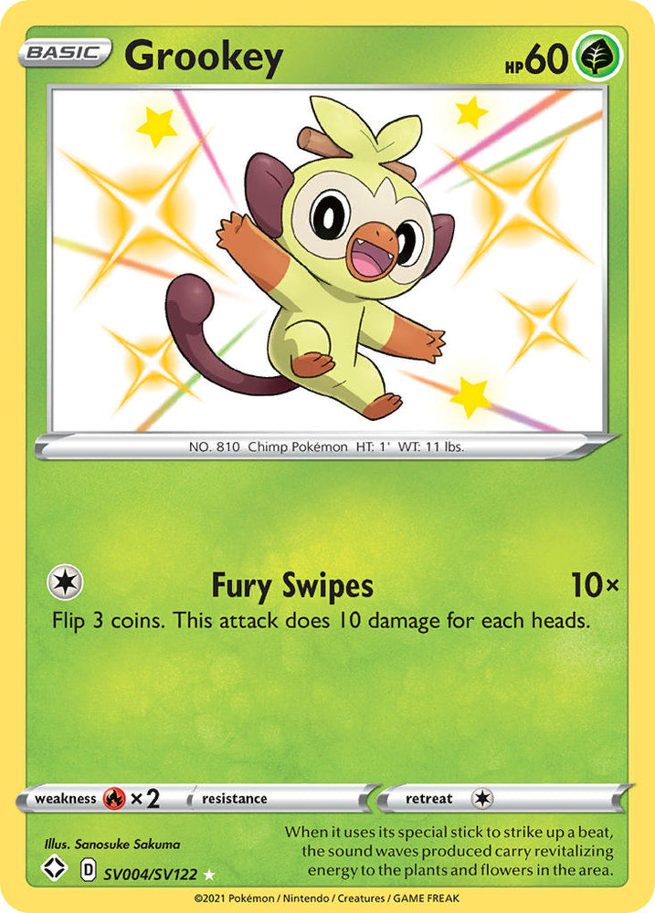 Grookey (SV004/SV122) [Sword &amp; Shield: Shining Fates] 