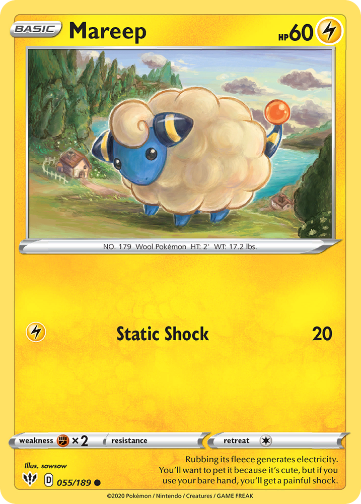 Mareep (055/189) [Sword &amp; Shield: Darkness Ablaze] 