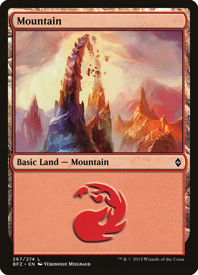 Mountain (267) [Battle for Zendikar] 