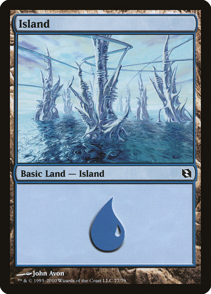 Island (77) [Duel Decks: Elspeth vs. Tezzeret] 