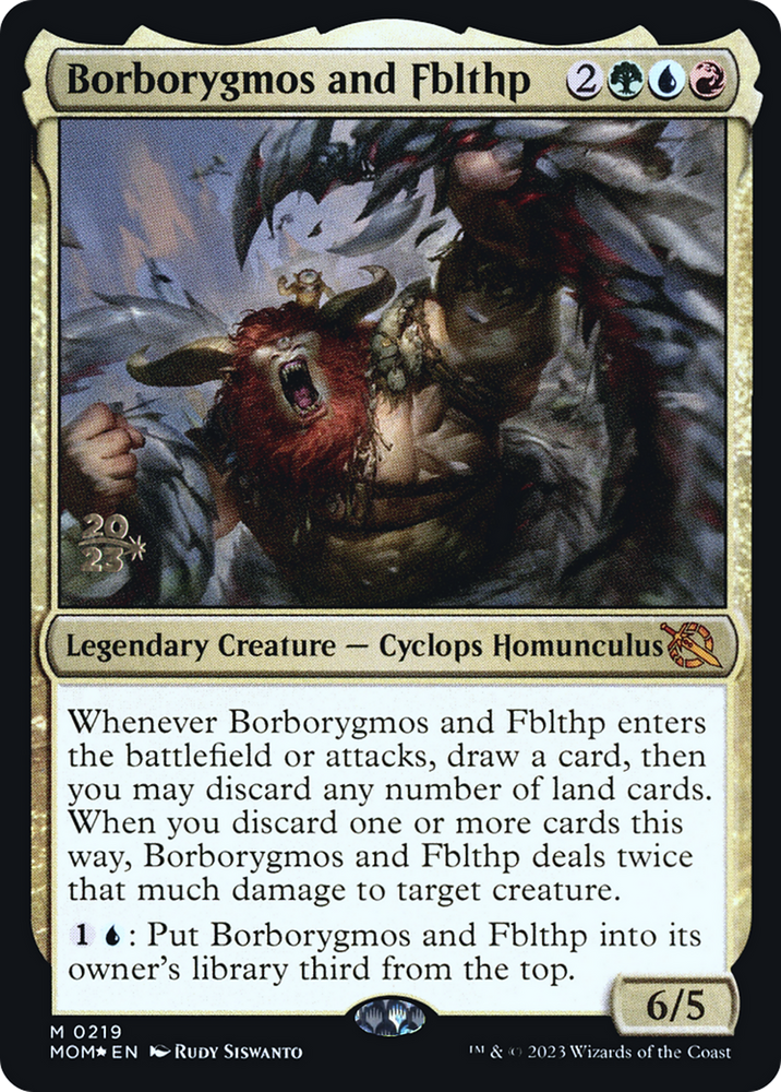 Borborygmos and Fblthp [March of the Machine Prerelease Promos] 