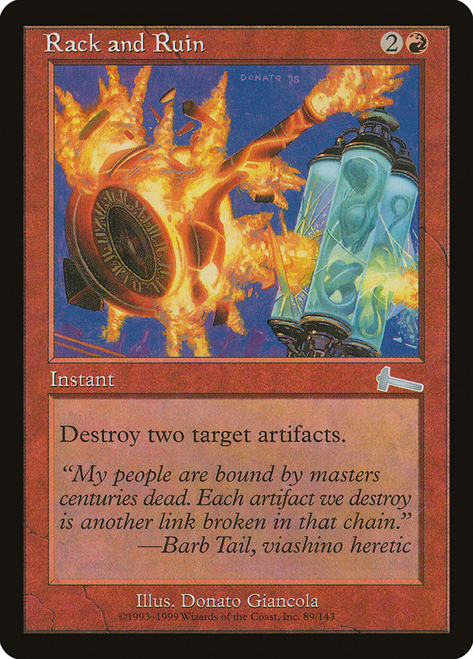 Rack and Ruin [Urza's Legacy] 