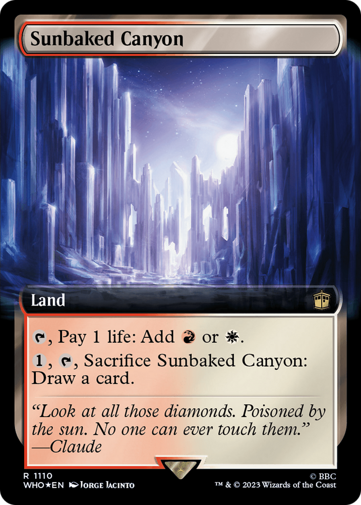 Sunbaked Canyon (Extended Art) (Surge Foil) [Doctor Who] 