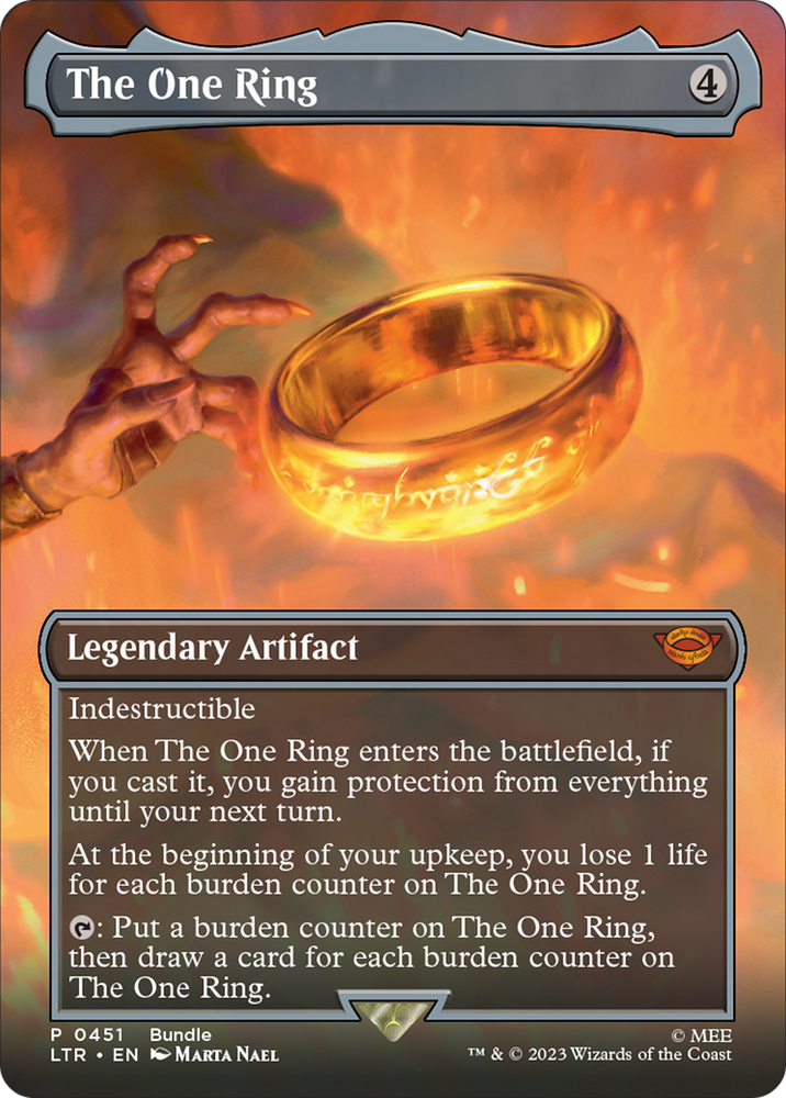 The One Ring (Borderless Alternate Art) [The Lord of the Rings: Tales of Middle-Earth] 