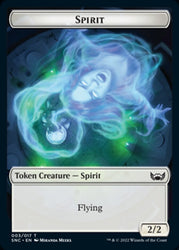 Devil // Spirit Double-Sided Token [Streets of New Capenna Tokens] 