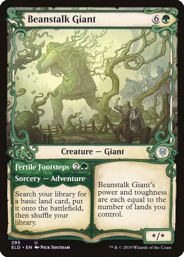 Beanstalk Giant // Fertile Footsteps (Showcase) [Throne of Eldraine] 