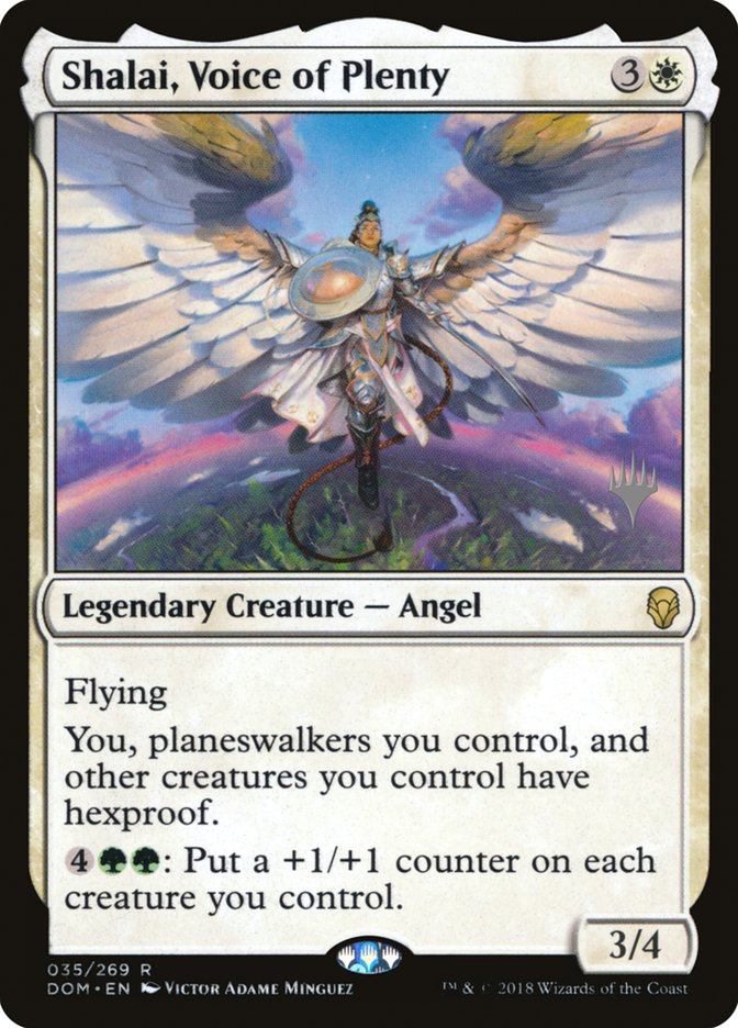 Shalai, Voice of Plenty (Promo Pack) [Dominaria Promos] 