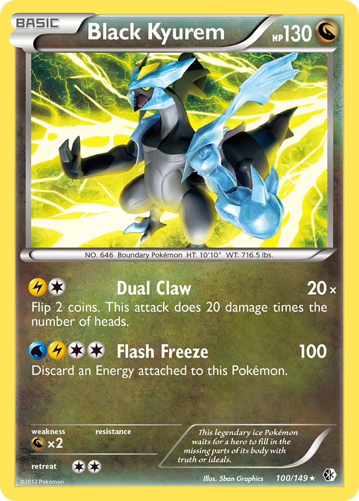 Black Kyurem (100/149) (Theme Deck Exclusive) [Black & White: Boundaries Crossed] 