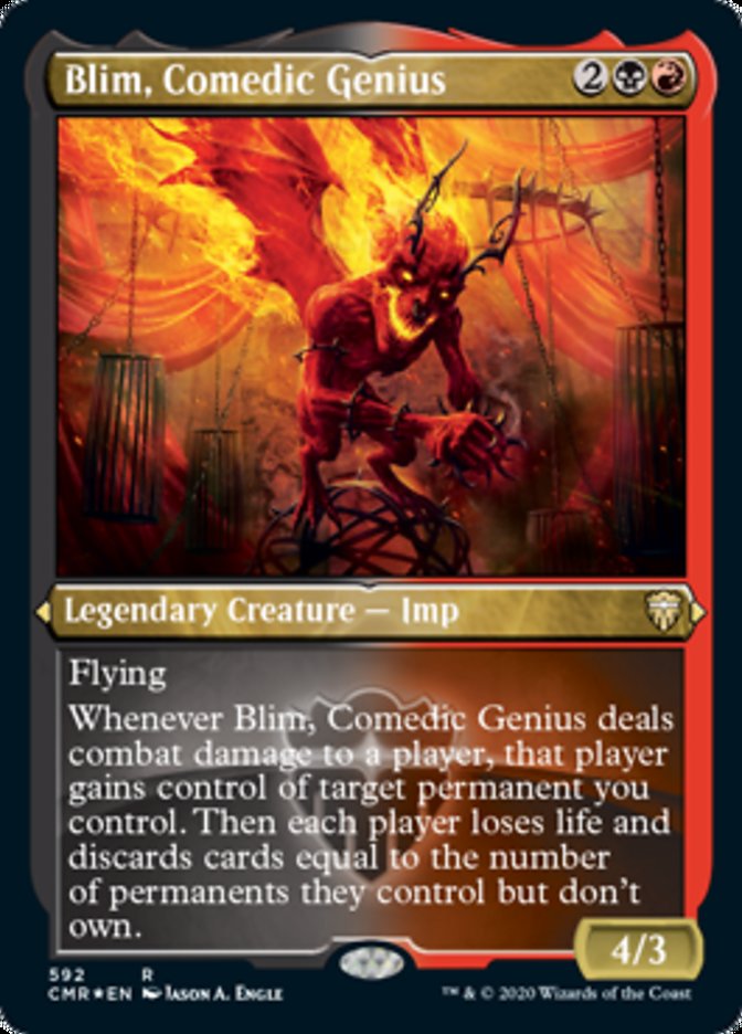 Blim, Comedic Genius (Etched) [Commander Legends] 