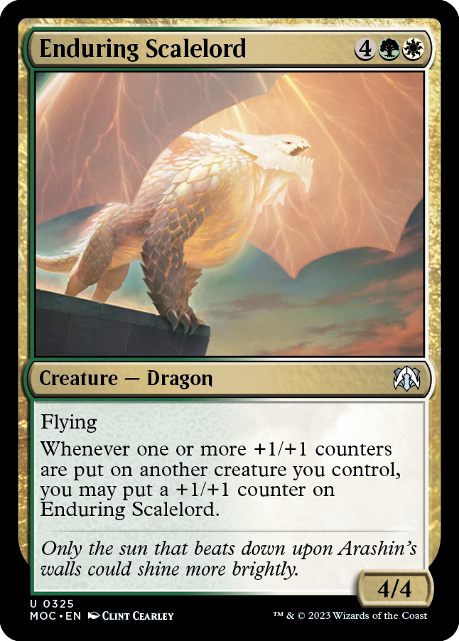 Enduring Scalelord [March of the Machine Commander] 