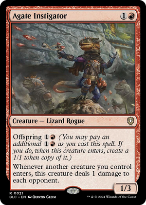 Agate Instigator [Bloomburrow Commander] 