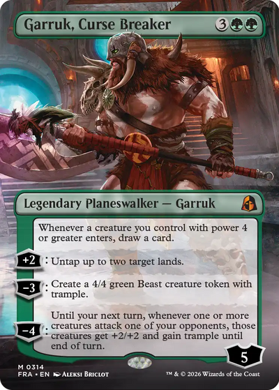 Garruk, Curse Breaker (Borderless) [Reality Fracture]