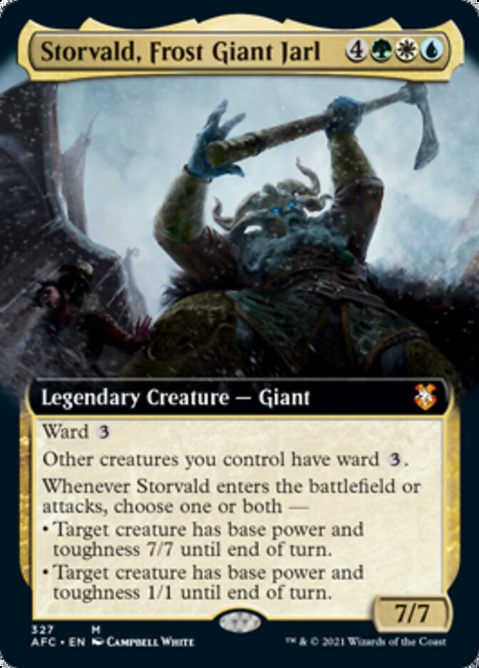 Storvald, Frost Giant Jarl (Extended Art) [Dungeons & Dragons: Adventures in the Forgotten Realms Commander] 