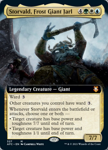 Storvald, Frost Giant Jarl (Extended Art) [Dungeons &amp; Dragons: Adventures in the Forgotten Realms Commander] 