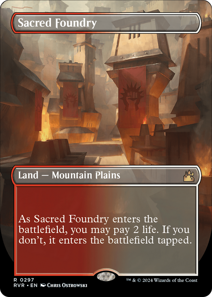 Sacred Foundry (Borderless) [Ravnica Remastered] 