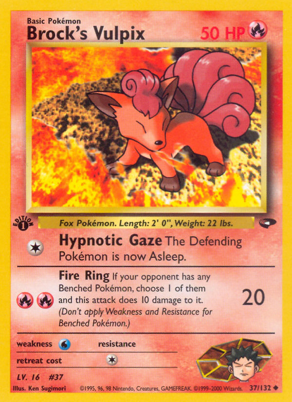 Brock's Vulpix (37/132) [Gym Challenge 1st Edition] 