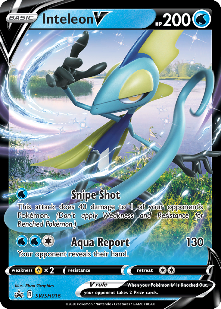 Inteleon V (SWSH016) (Jumbo Card) [Sword & Shield: Black Star Promos] 