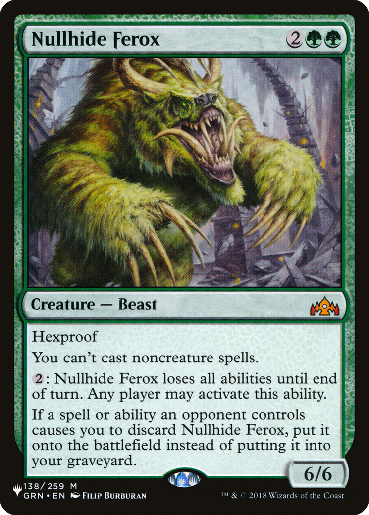 Nullhide Ferox [The List]