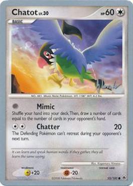 Chatot LV.30 (55/100) (Empotech - Dylan Lefavour) [World Championships 2008] 