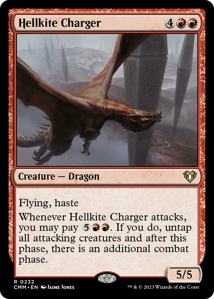 Hellkite Charger (Foil Etched) [Commander Masters] 