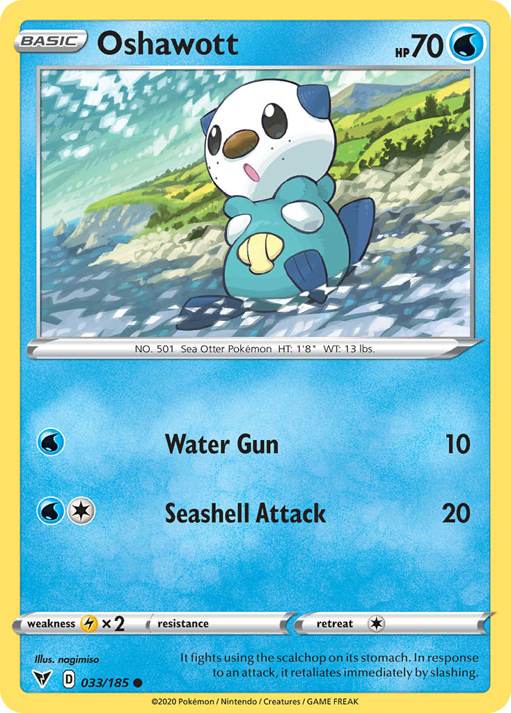 Oshawott (033/185) [Sword & Shield: Vivid Voltage] 