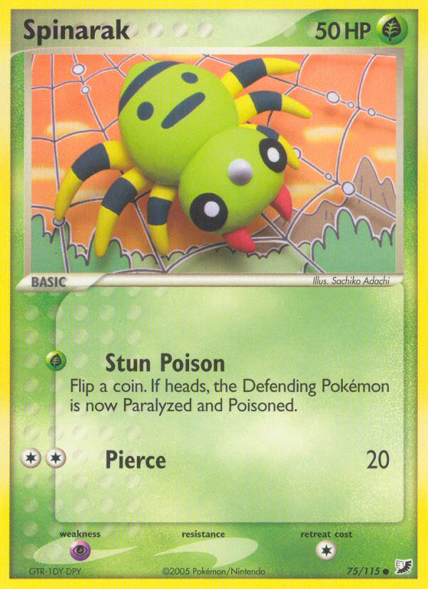 Spinarak (75/115) [EX: Unseen Forces] 