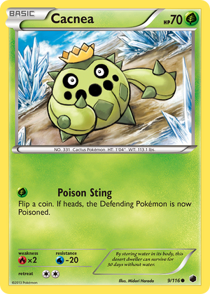 Cacnea (9/116) [Black &amp; White: Plasma Freeze] 