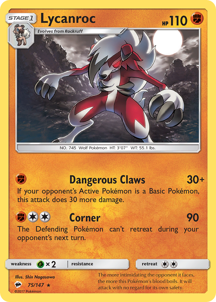 Lycanroc (75/147) [Sun & Moon: Burning Shadows]