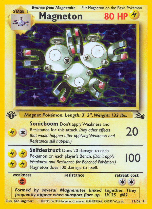 Magneton (11/62) [Fossil 1st Edition]