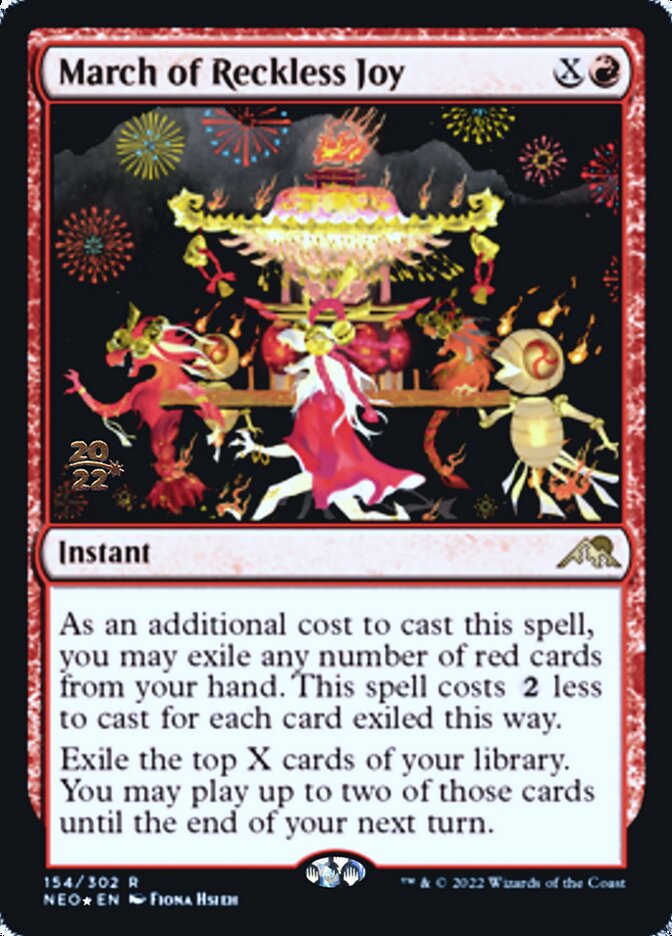 March of Reckless Joy [Kamigawa: Neon Dynasty Prerelease Promos] 