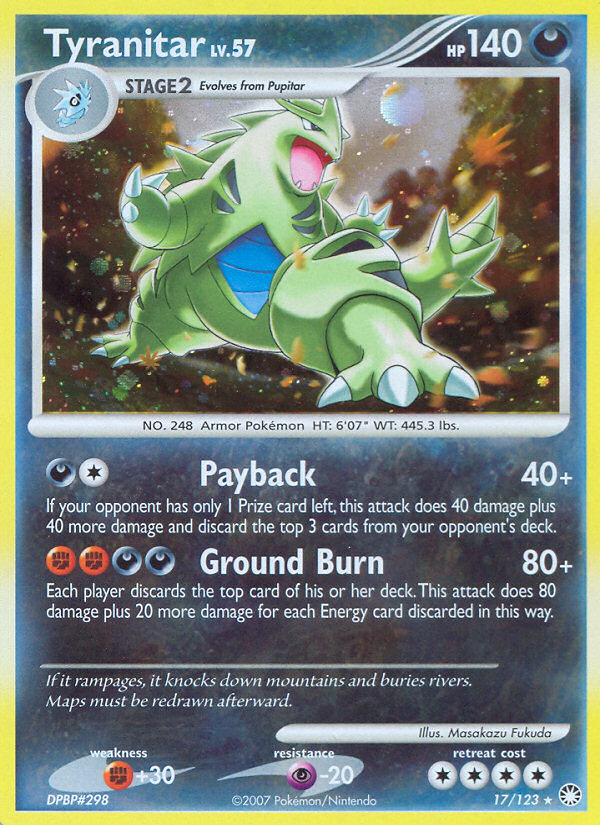 Tyranitar (17/123) [Diamond & Pearl: Mysterious Treasures] 