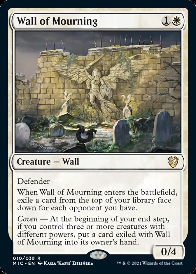 Wall of Mourning [Innistrad: Midnight Hunt Commander] 