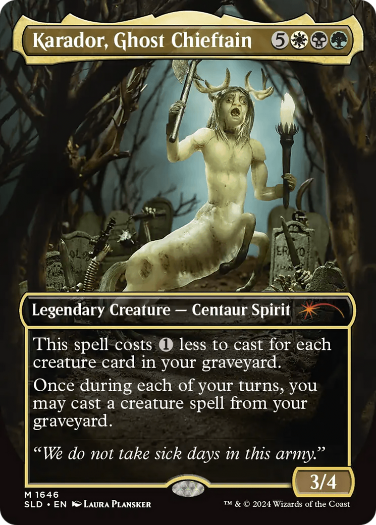 Karador, Ghost Chieftain (Rainbow Foil) [Secret Lair Drop Series] 