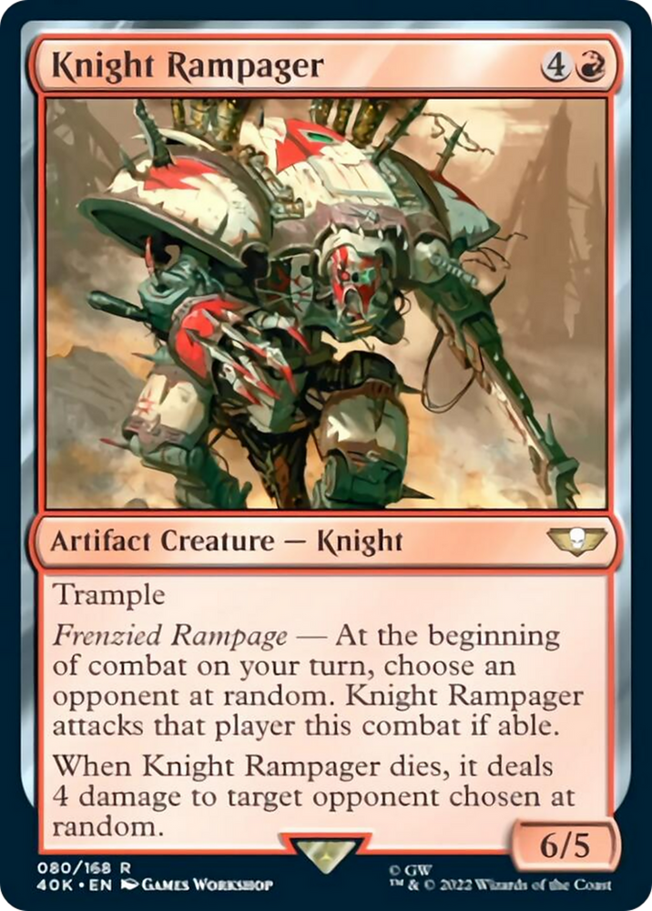 Knight Rampager (Surge Foil) [Warhammer 40,000] 