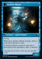 Overwhelmed Archivist // Archive Haunt [Innistrad: Midnight Hunt]