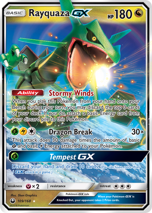 Rayquaza GX (109/168) [Sun &amp; Moon: Celestial Storm] 
