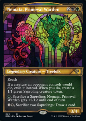 Nemata, Primeval Warden (Showcase Textured) [Dominaria United] 